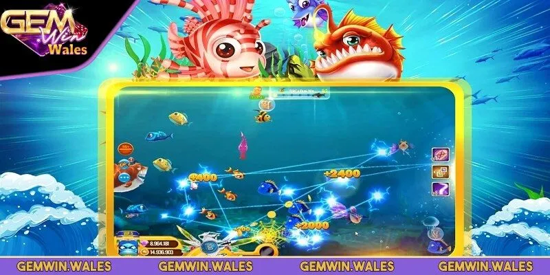 Trò chơi bắn cá Gemwin được yêu thích nhờ vào thiết kế đẹp