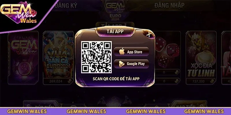 Quá trình tải app Gemwin trên thiết bị thông minh rất đơn giản